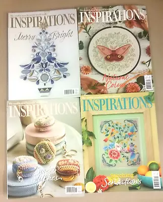 4x Inspirations - Magazine For Beautiful Needlework: Issue 108 109 110 & 111 • £17.99