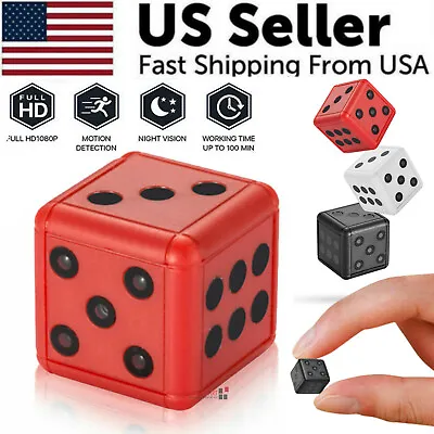 Mini Dice Camera Home Security Night Vision HD 1080P Motion Detection Nanny Cam • $17.95