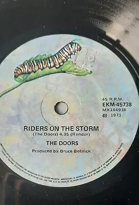 The Doors –Riders On The Storm..EKM-45738.Single Mono.1971. VG Vinyl.Australia • $11.90