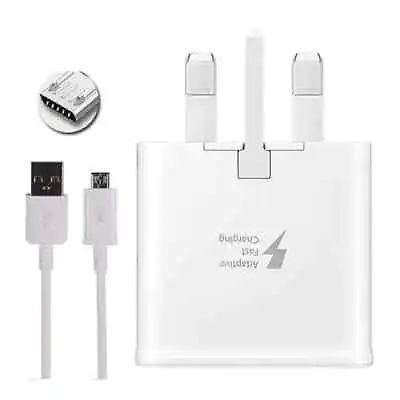 Official Samsung Galaxy Tab A 10.1 2016 Fast Charger Plug With Micro-USB Cable • £8.99