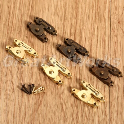 $3.63 • Buy Durable Antique Bronze Decorative Jewellery Box Latch Catch Wood Chest Hasp Lock