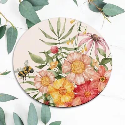 Vintage Flowers Aesthetic Nature Mouse Pad Mat Office Desk Table Accessory Gift • $10.39