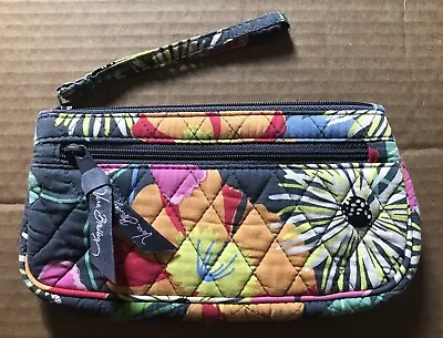 Vera Bradley Jazzy Blooms Wristlet Wallet Approximately 4”x8” Good Condition • $33