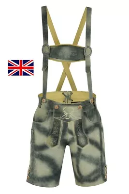 £24.99 • Buy Oktoberfest Lederhosen Leather Bavarian Shorts Traditional German