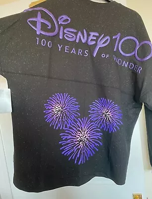 Walt Disney World Disney 100 Black & Purple Long Sleeve Jersey Top - BNWT • £50