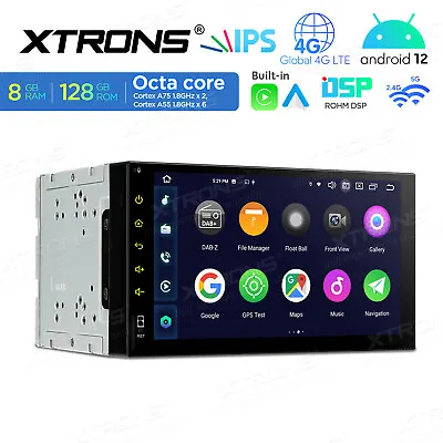 TPMS+ 7  Android 12 Double 2DIN Car Stereo GPS Radio CarPlay DSP 4G WIFI 8+128GB • $338.99