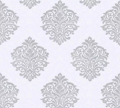 Fleece Wallpaper Baroque Lilac Gloss Alpha Architects Paper 32480-2 (€8.24/1sqm) • £37.85