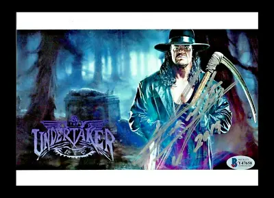 Wwe The Undertaker Hand Signed Autographed 6x9 Photo With Beckett Coa Rare 32 • £168.77