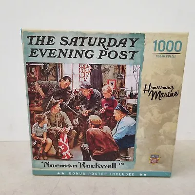 Master Pieces Norman Rockwell Homecoming Marine 1000 Piece Puzzle  • $13.67