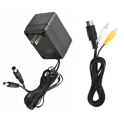 Audio AV RAC Cable Cord Adapter+ AC Power Supply For SEGA Genesis Model 1 MK-160 • $5.99
