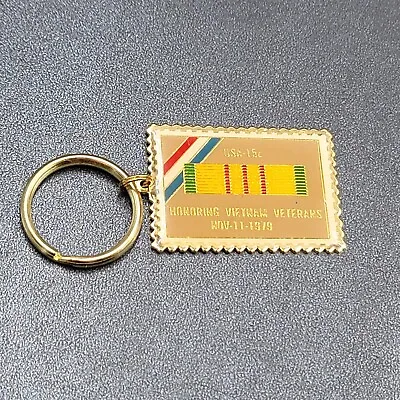 VTG US Stamp Key Chain Ring Honoring Vietnam Veterans 1979 15 Cents • $12