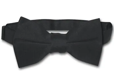 $12.95 • Buy Vesuvio Napoli Boys BOWTIE Solid BLACK Color Youth Bow Tie