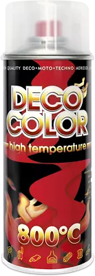 £9.99 • Buy Decocolor Heat Resistant Paint Spray High Temperature Stove Exhausts Bbq Vht Xht