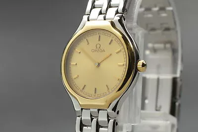 [Near MINT] Vintage Omega Deville Symbol Quartz 18K Yellow Gold Women's Watch • $825.51
