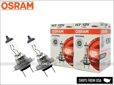 Osram H7 Original Line OEM Halogen Headlight Bulbs | 64210 | Pack Of 2 • $12.99