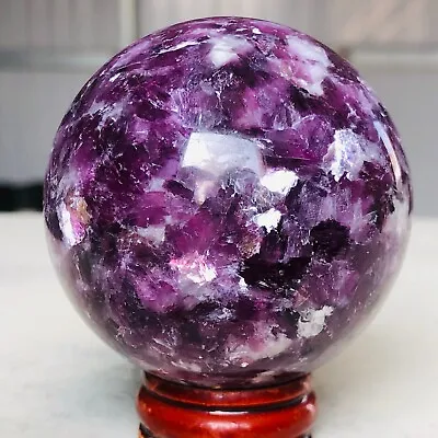 254g Natural Purple Mica Quartz Crystal Sphere Reiki Mineral Healing K907 • $0.64