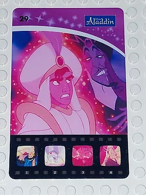 Woolworths Disney Movie Stars Trading Projector Card #29 Aladdin Ali & Jafar • $1.95