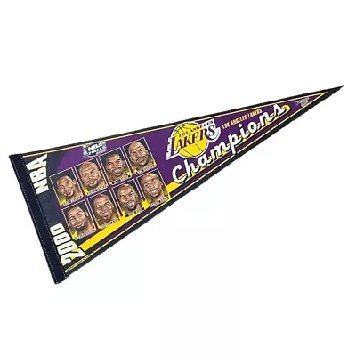 Vintage Los Angeles Lakers 2000 NBA Champions Pennant Wincraft Sports Kobe Shaq • $19.99