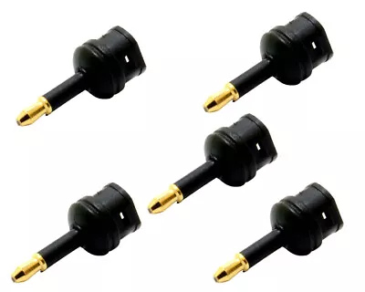 5X Toslink To Mini Plug 3.5mm Digital Optical Audio Cable SPDIF Optic Fiber New • £5.49