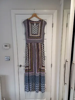 £24.99 • Buy  White Stuff Tribal Trail Jersey Maxi Dress  Multi Size 8 Uk Fit 10 12 UK Long 