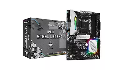 Asrock B450 STEEL LEGEND Motherboard (AM4 4x DDR4 DIMM ATX CrossFireX) /T2AU • $433.74