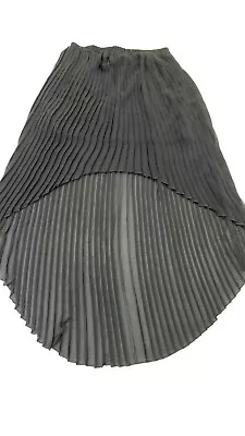 Twisted Angels Womens Gray Pleated Mullet Skirt Size M • $14.99