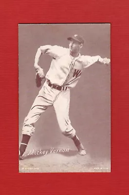 1947-66 Exhibits Mickey Vernon Washington Senators Vintage Large • $8.99