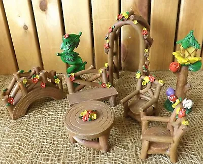 Secret Garden Woodland Log Miniature World Fairy Forest Dolls House Accessories • £6.95