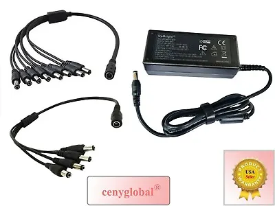 4/8 Splitter AC Adapter For Swann Indoor/Outdoor Security CCTV Camera PRO Series • $15.99