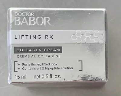 Dr Babor Lifting Rx Collagen Cream Travel 15 ML / .5 / 0.5 Oz Sealed New In Box • $34.99