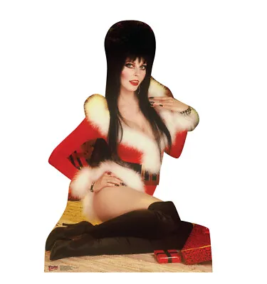 Elvira Christmas Sitting Lifesize Standup Standee Cardboard Mistress Dark Prop • $39.90