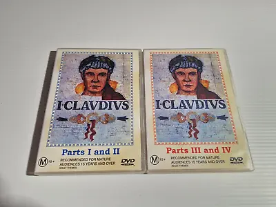 I Claudius Parts 1 & 2 And Parts 3 & 4 DVDs Based On Robert Graves Novel Romans • £22.37