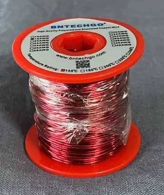 #18 AWG Gauge Enameled Copper Magnet Wire 1 Lb. 200' Length  • $18