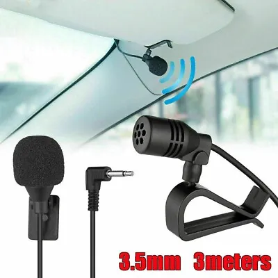 3.5mm External Car Radio Microphone For Kenwood Alpine Clarion Stereo Microphone • $21.41