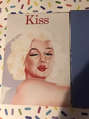 “Kiss” Marilyn Monroe Wordsworth Graphics Vintage Greeting Card 1980’s • $7.50