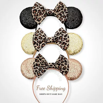 Minnie Mickey Mouse Ears For All Ages Disney Ears Animal Kingdom Leopard Disney • $9.99