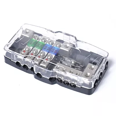 Multi-functional Car Audio Stereo Fuse Box 4 Way Fuse Block Distribution 0/4Ga • $24.52