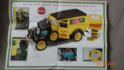 Danbury Mint Model Car 1931 Coca Cola Delivery Truck Brochure Leaflet • £30