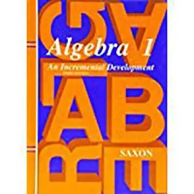$48.29 • Buy Algebra 1: An Incremental Development, 3rd Edition  (Saxon Algebra 1) - GOOD