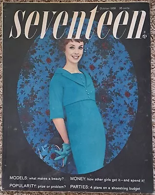 Vintage Seventeen Magazine October 1958 • $27.99