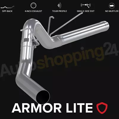 MBRP Armor Lite 4  DPF-Back Exhaust System For 11-12 RAM 2500/3500 6.7L Cummins • $314.99