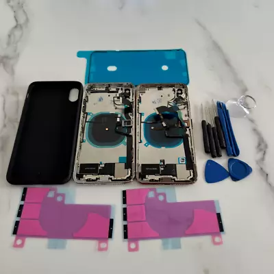 For IPhone XS Max Rear Back Housing Chassis Frame Glass Cover Replacement Parts • £28.99
