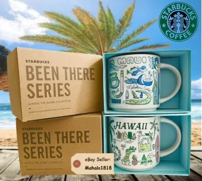 $40 • Buy 🌺Starbucks Mug Set HAWAII & MAUI  Been There Series  14 Oz Genuine Brand New!