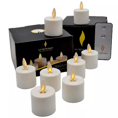 Luminara Moving Flicker Led Tea Lights Battery Operated With Timer For Wedding • $56.11