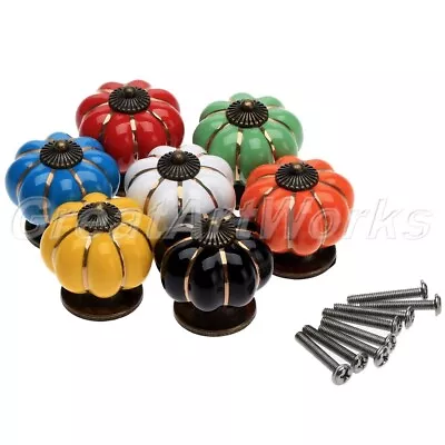 $6.26 • Buy Antique Furniture Ceramic Cabinet Door Knobs Cupboard Drawer Kitchen Pull Handle