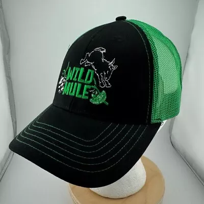 Wildcide Wild Mule Cider Cap Hat Mesh Back Snapback Black/White • $11.24