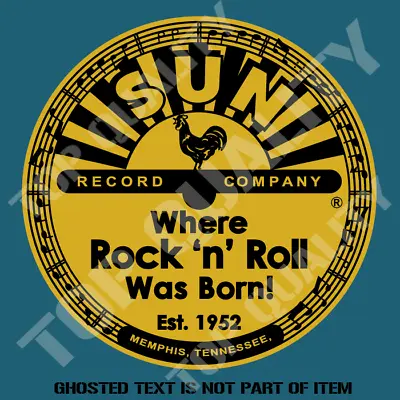 VINTAGE SUN RECORD COMPANY Decal Sticker ROCK N ROLL ROCKABILLY Hot Rod Stickers • $5.50