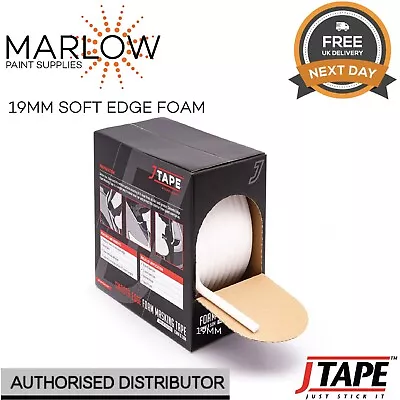 J Tape Soft Edge Foam Masking Tape 19mm X 35m - Jtape Car Body Repairs Masking • £25.01