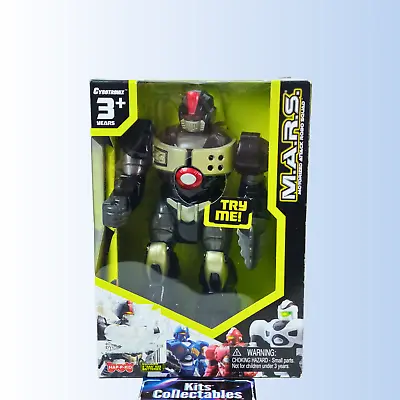 Cybotronix M.A.R.S. Walking 7  Robot Motorized Attack Robo Squad Light Up Black • $19.99