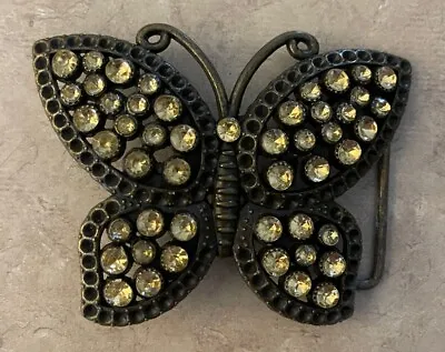 Bejeweled Butterfly Belt Buckle Preowned • $5.39